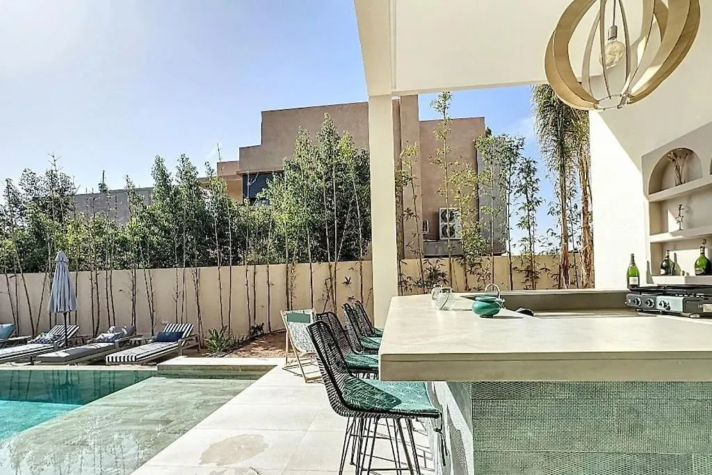 Villa Blanca Au Golf De Noria, Piscine Chauffee مراكش